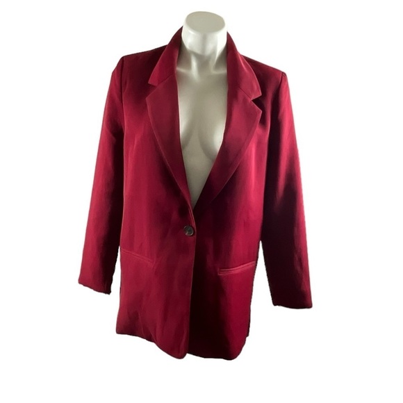 Wayf Long Sleeve Red Blazer - Picture 1 of 13
